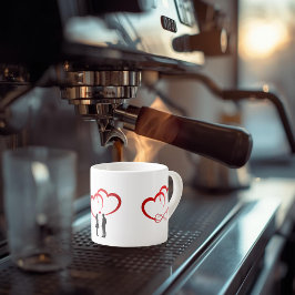 Xícara De Espresso Two In Love Espresso Mug