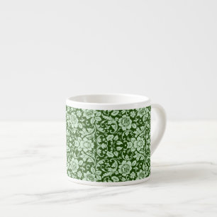 Xícara De Espresso Um damasco floral antigo