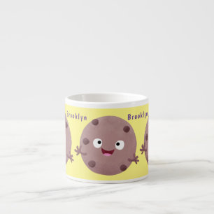 Xícara De Espresso Um desenho animado de biscoito de chocolate inteli