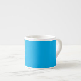 Xícara De Espresso Um fundo azul sólido vibrante preenche o quadro