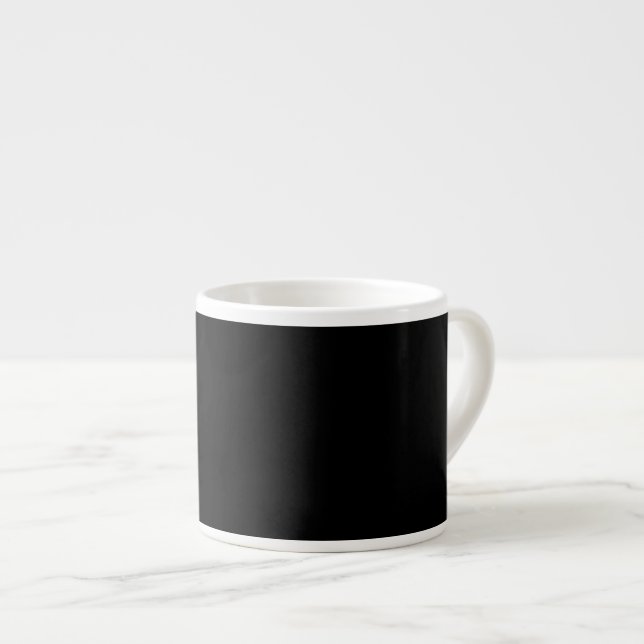 Xícara De Espresso Um fundo texturizado preto escuro contínuo (Frente Esquerda)