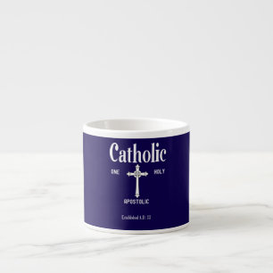 Xícara De Espresso Uma Santa Igreja Católica Apostólica