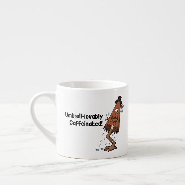 Xícara De Espresso Umbrella Ghost Yokai - Umbrell-inevitavelmente Caf (Esquerda)