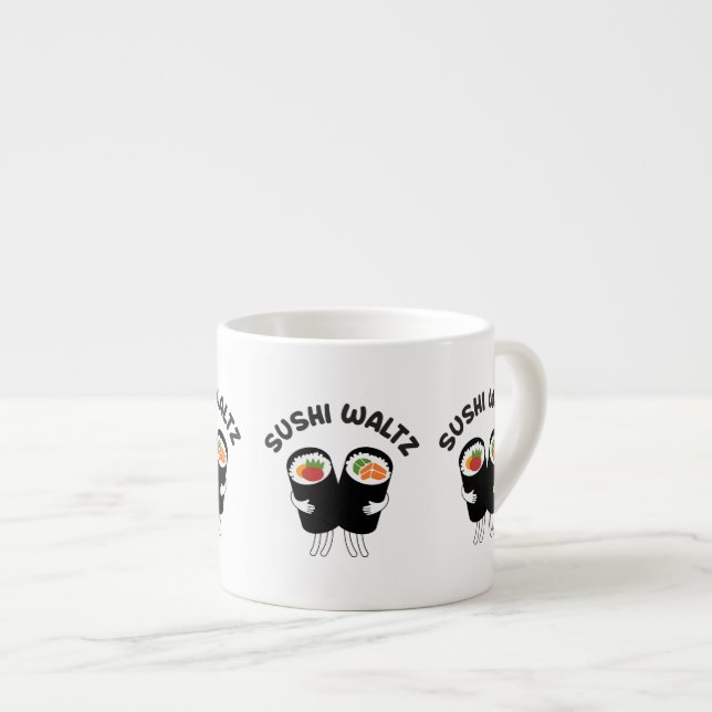 Xícara De Espresso Valsa de Sushi (Frente Esquerda)