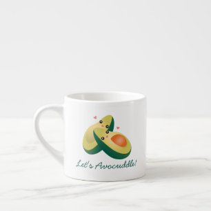 Xícara De Espresso Vamos Avocuddle Funny Cute Avocados Pun Humor