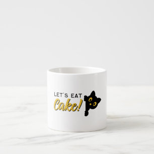 Xícara De Espresso Vamos Comer Bolo