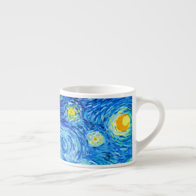 Xícara De Espresso Van Gogh Starry Night (Direita)