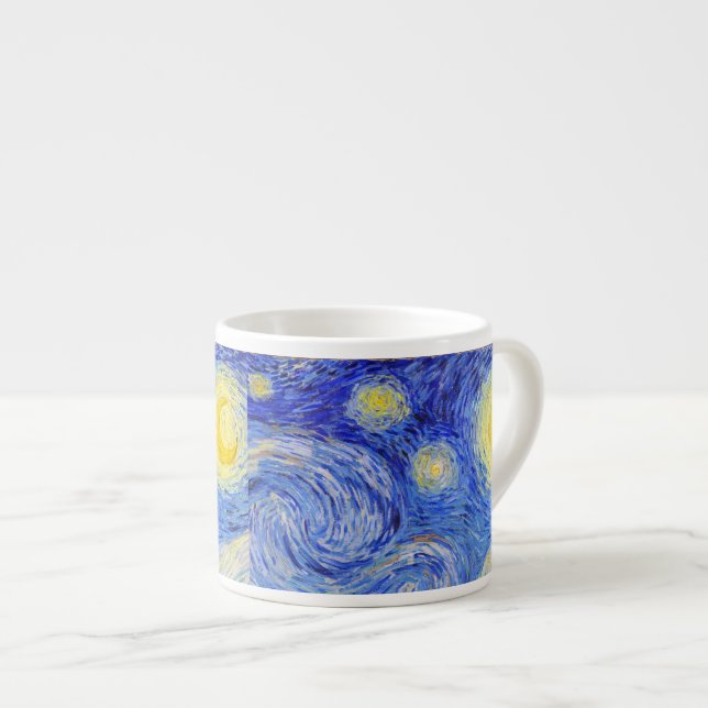 Xícara De Espresso Van Gogh , “Starry Night” (Frente Esquerda)