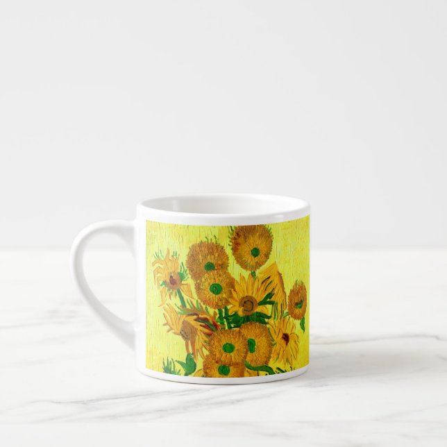 Xícara De Espresso Van Gogh Sunflower (Esquerda)