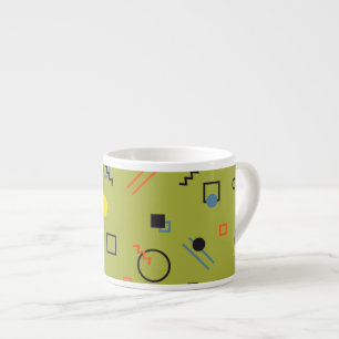 Xícara De Espresso Verde, moderno, legal, na moda, urbano, teste