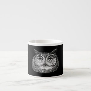 Xícara De Espresso Vintage Boho Owl Design