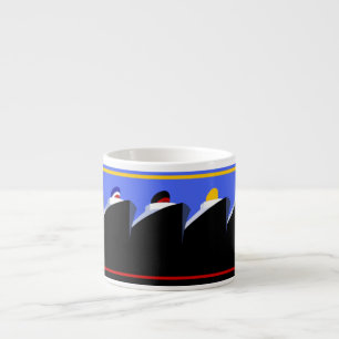 Xícara De Espresso Vintage Cruise Ship Art Deco Poster