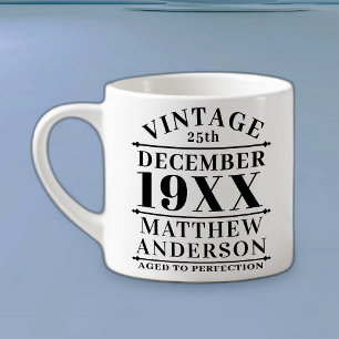 Xícara De Espresso Vintage personalizada envelhecida em perfeição