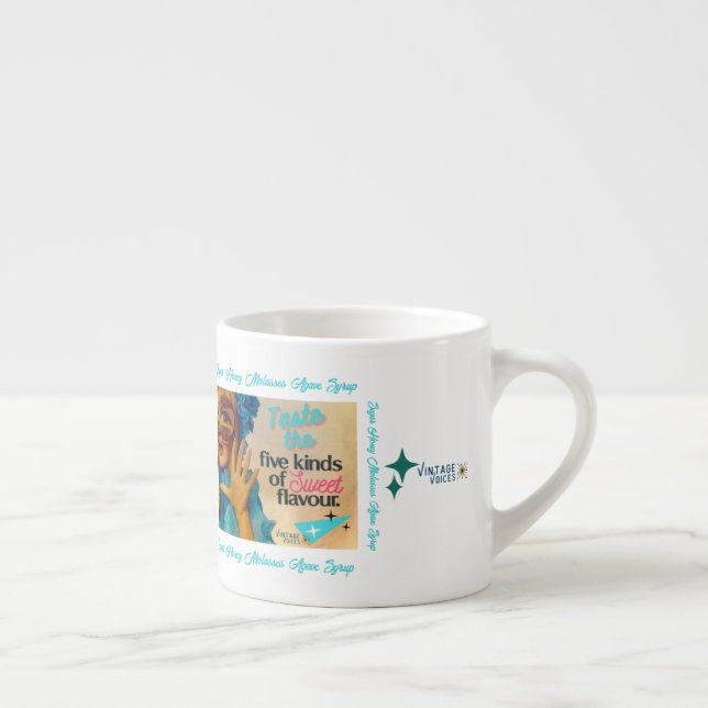 Xícara De Espresso Vintage Voices Café Mug (Direita)