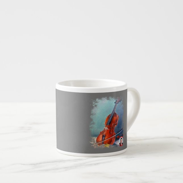 Xícara De Espresso Violín (Frente Esquerda)