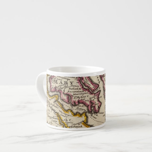 Xícara De Espresso Virgínia e Maryland (Frente Esquerda)