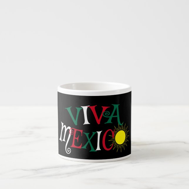 Xícara De Espresso Viva México (Frente)