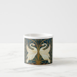 Xícara De Espresso Walter Crane Swan, Rush E Iris Art Nouveau