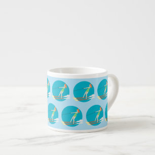 Xícara De Espresso Waterski, estilo Vintage