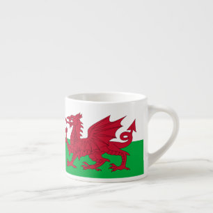 Xícara De Espresso Welsh Dragon ~ Flag of Wales