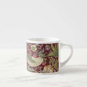 Xícara De Espresso William Morris Strawberry Thief Patterno Têxtil