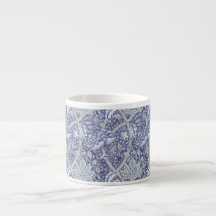 Xícara De Espresso William Morris Windrush Padrão Floral Azul