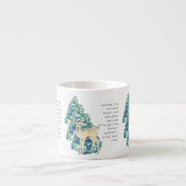 Xícara De Espresso Winter Deer in the Snow – Wildlife Art Home Decor