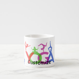 Xícara De Espresso Yoga Possui Silhouettes Thunder_Cove