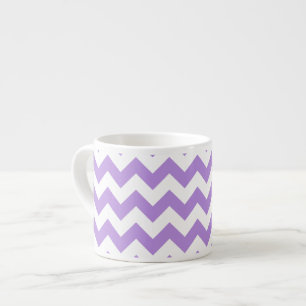 Xícara De Espresso Zigzag Roxo, Chevron Roxo, Padrão Geométrico