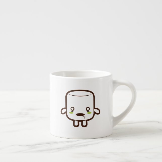 Xícara De Espresso Zombie Marshmallow Halloween (Direita)