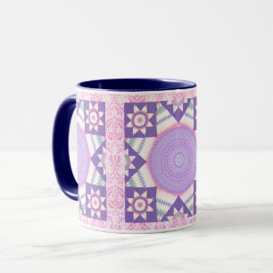 Xícara de filtro de cor azul-rosa