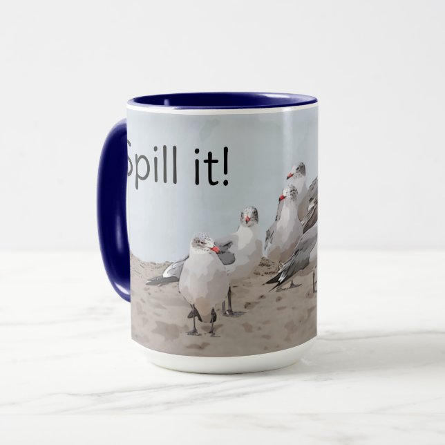 Xícara de Gull un Gossip Mug (Frente Esquerda)