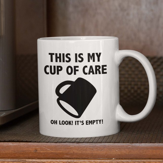 Xícara De Mug De Cuidados (This Is My Cup Of Care. Oh Look! It's Empty! Mug)