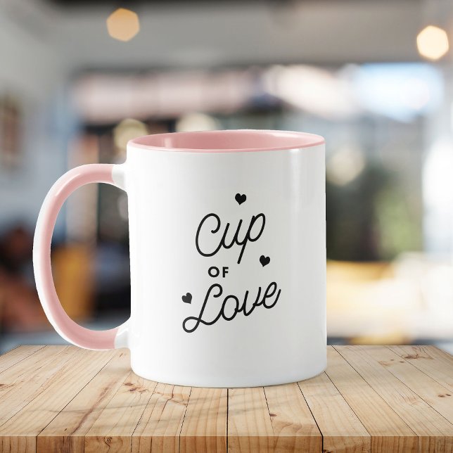 Xícara de Namorados de Amor, Mug Chic Moderno (Criador carregado)