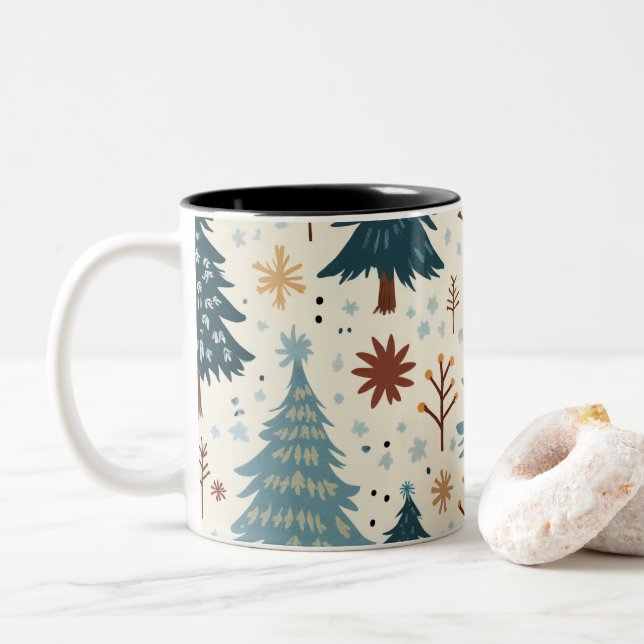 Xícara de padrão de design emocional e sensual (Com Donut)