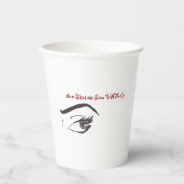 Xícara de papel "O Olho de uma Mulher"