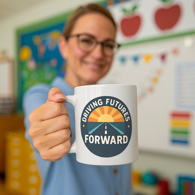 Xícara de professor inspiradora; Ensino com propós (Criador carregado)