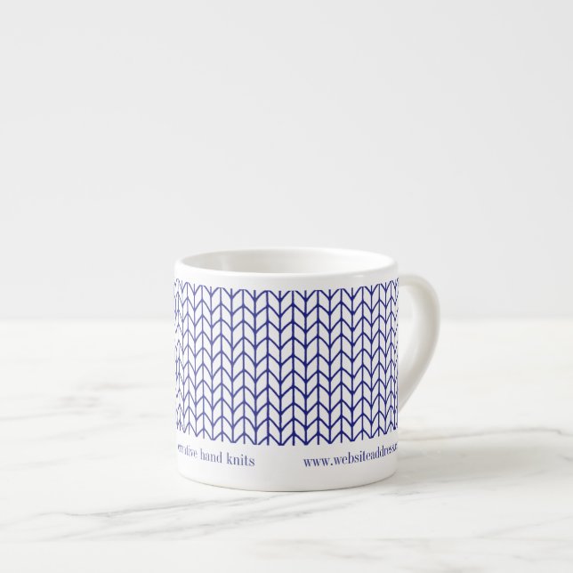 Xícara Espresso BLUE LINE KNIT ID de Negócios (Frente Esquerda)