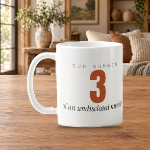 Xícara Número 3 de um Número Não Revelado Caneca