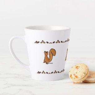 Xícara Pequena de Latte com Esquilo figdewdrop Bol
