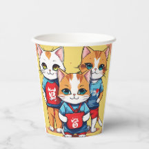 Xícaras de café com marca