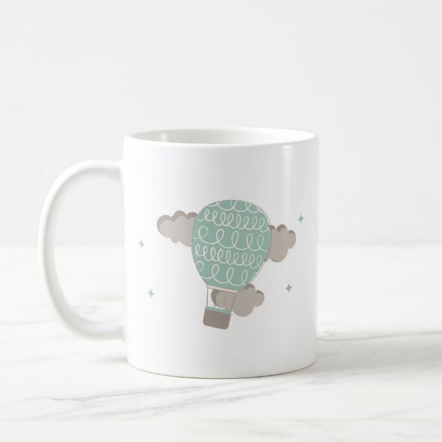 Xícaras de Café Texturizadas em Balão de Ar (Esquerda)