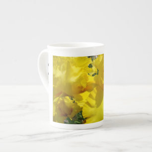 Xícaras de chá do Tea Party Flores de Íris Amarela
