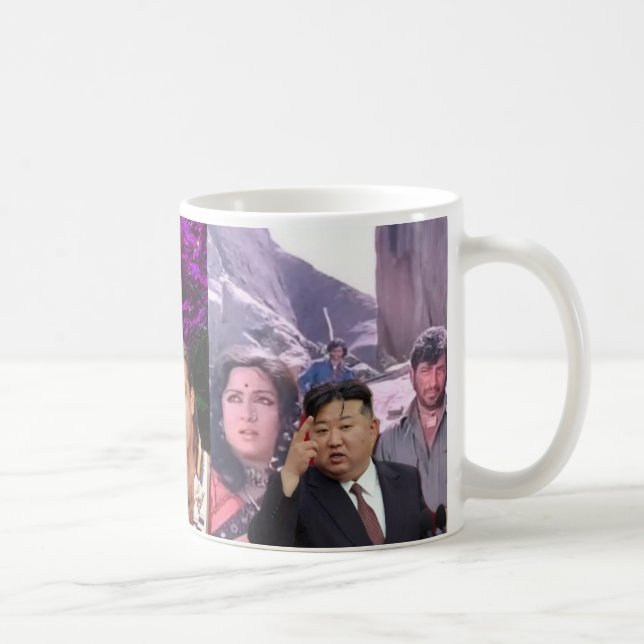 Xícaras de Chá e Café Únicas com Kim Jong e  (Direita)