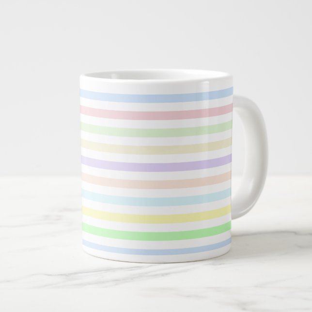 Xícaras de Pastel Jumbo Mug (Frente Esquerda)