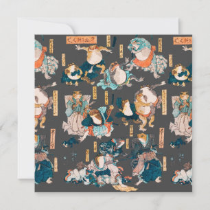 Xilogravura Japonesa de Sapo Kuniyoshi Ukiyo-e
