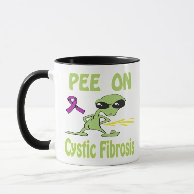 Xixi na caneca da fibrose cística (Esquerda)