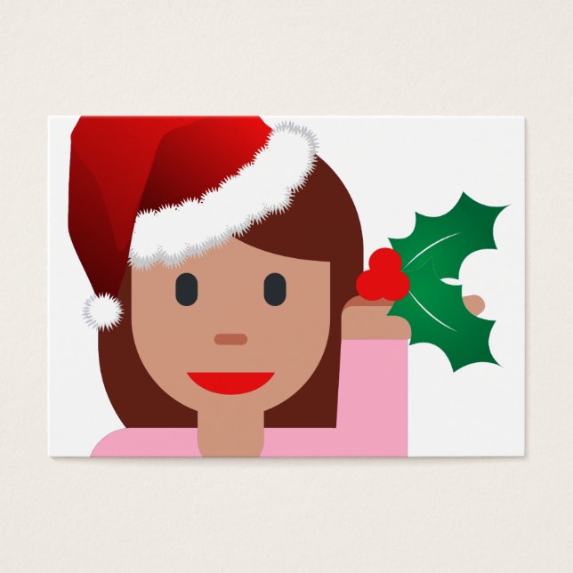 xmas information girl emoji (Frente)