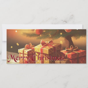 Xmas Motif, com presentes na árvore de Natal