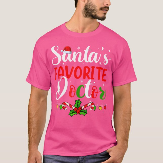 Xmas Santas Favoritas Doutor Camisas Mulheres Feli (Frente)
